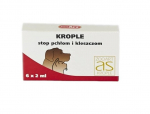 La&scaron;ai nuo blusų ir erkių &scaron;unims arba katėms Zoo-Art Kaim Jacek, 6x2 ml
