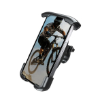 Dviračių ir motociklų telefono laikiklis Crong Bikeclip Enduro, juodas, juoda
