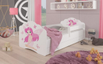Vaiki&scaron;ka lova Adrk Furniture Casimo Girl with wings, 80x160 cm, balta