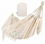 Sodo hamakas Boho, 270x150 cm, rudas