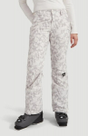 O'Neill Glamour moterų žieminės kelnės / slidinėjimo kelnės, baltos-bežinės
