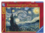 Puzzles - 1500 dalių dėlionė Ravensburger, Vincentas van Goghas: Žvaigždėta naktis (80x60cm)