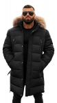 Vyri&scaron;ka juodos spalvos žieminė striukė Fred JS/25M9803/392-58198-XXXL