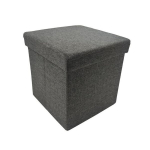 Pufas-daiktadėžė Perfecto, 30x30x30 cm, pilk&scaron;vas