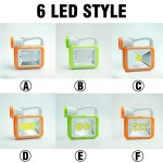 Ne&scaron;iojama LED+COB lempa su ABS korpusu 6 stilių, D