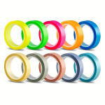 Spalvoti nuimami spalvų indeksų žymekliai lipdukai,  Macaron 5 Colors + Fluorescent 5 Colors