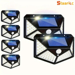 Staaricc 100 LED saulės lempos su judesio jutikliu, 6 vnt, 6 vnt