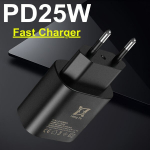 25W USB C kroviklis telefonams