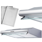 Po gartraukiu montuojamas absorbentas, Berdsen BE-10-A INOX, 60 cm., juodas