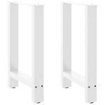 Kavos staliuko kojelės, balta, 2 vnt., 50x(72-73)cm, plienas