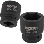 FORCEKRAFT Smūginiai lizdai 1" 41 mm &scaron;e&scaron;iakampiai LONG &scaron;e&scaron;iakampiai