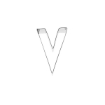 Nerūdijančio plieno sausainių formelė "V" - tobulas pasirinkimas jūsų kūrybi&scaron;kumui virtuvėje!