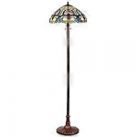 Tiffany Stiliaus 2 &Scaron;viesos Lempos W/ 18 "Vitražo Atspalvis