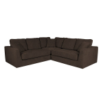 Kampinė sofa Home4You Edra, ruda