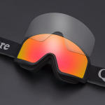 Slidinėjimo akiniai Qunature Skii Goggles, juodi