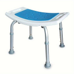 Reguliuojamo auk&scaron;čio du&scaron;o kėdė su atlo&scaron;u.,  Balta+pagalvėlė