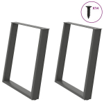 Valgomojo stalo kojelės, u formos, 2 vnt., 70x(72-73)cm