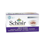 Schesir konservai katėms su tunu ir jautiena, 6x50 g