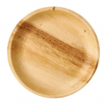 Palmių lapų lėk&scaron;tė apvali 23 x 2,5 cm, 25 vnt.