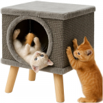 Draskyklė katėms Airi Pets, 38 x 32 x 32 cm, pilka