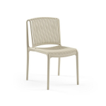 Lauko kėdė BrioGarden Nes Beige moderni ruda plastikinė
