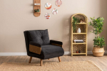 Miegamas fotelis Sofa-lova Atelier Del Sofa Cosmo, juodas