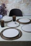 Hermia Concept lėk&scaron;čių rinkinys 275KRM2520, baltas, 6 dalių