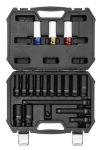 Yato trieciena ligzdas 1/2" 10-24mm, 18 gab. garo ligzdu riteņiem