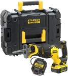 Stanley slenkstinis pjūklas SFMCS311M1T-QW, 18V, 4Ah, 28.5mm, 0-2300/3200rpm, 100mm, 300mm, be &scaron;epetėlių, LED ap&scaron;vietimas
