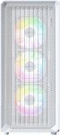 Korpusas Montech Korpus X5 (W), Midi Tower, 1xUSB 3.0, 3x140mm priekiniai ventiliatoriai, 1x120mm galinis ventiliatorius, RGB