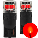 2 vnt. W5W LED T10 12V Canbus 450lm stiprus Raudona