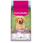 Eukanuba Life Care Large Puppy sausas maistas didelių veislių &scaron;uniukams su ėriena ir ryžiais, 12kg