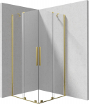 Kvadratinė du&scaron;o kabina Deante Prizma KPNZP09P09, 90x90 cm, Gold