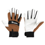 Apsauginės darbo pir&scaron;tinės Bradas Tech Leather, odinės, 8 dydis, 6 vnt.