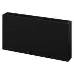 Radiatorius Mexen Line CL33, 500 x 1400 mm, pajungimas i&scaron; &scaron;ono, 2661 W, juodas
