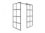 Walk-In du&scaron;o kabina Besco Excea Black, 120 x 80 x 190 cm