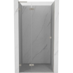 Du&scaron;o durys Mexen Lunar L, kairė, 120 cm, transparent/brushed nickel