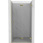 Du&scaron;o durys Mexen Lunar-F, sulankstomos, de&scaron;inė, 95 cm, transparent/gold