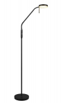 Juodas Led stovintis &scaron;viestuvas Moreno Rl 160cm su lanksčiu kaklu