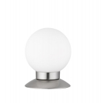 Stalinė lempa Trio Rl Princess R52551907, Led, 3w, 3000k, matinis nikelis/balta