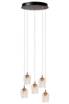 Pakabinamas &scaron;viestuvas Berliane 00430/21/60 Led 4w juodas/auksinis