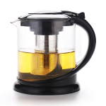 Stiklinis arbatinukas žolelių arbatai ir kavai ruo&scaron;ti