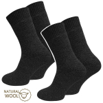 Vyri&scaron;kos norvegi&scaron;kos žieminės frotinės vilnonės kojinės VCA Textil, tamsiai ruda, 4 poros