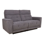 Recliner sofa BOSCO 2,5-seater with electric mechanism, grey