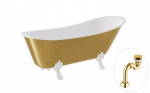 Vonia Besco Olaya Glam 160, Gold+White, su sifonu Klik-klak Gold