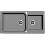 Granitinė virtuvinė plautuvė Laveo Milos SPM_5209, Grey