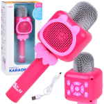Belaidis mikrofonas vaikams su Bluetooth, rožinis