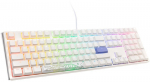 Ducky One 3 Classic Pure White Gaming Keyboard, RGB LED - MX-Red (US)