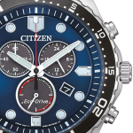 Citizen AT2560-84L vyri&scaron;kas laikrodis su plienine apyranke, 100 m, mėlynas