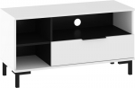TV staliukas Meblocross Fresh FRE-12, baltas/juodas